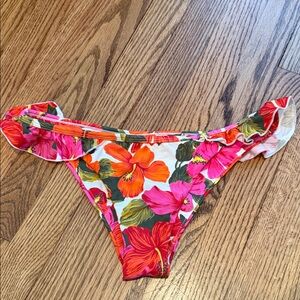 Hawaiian Bikini Bottom with Ruffle Trim